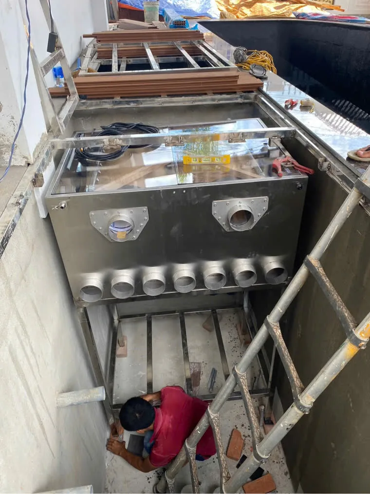 Lắp đặt hệ lọc khung inox